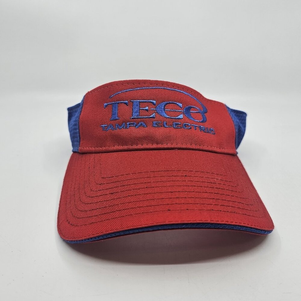 Tampa Electric TECO Visor Hat Cap Adjustable Red Blue One Size Fits Most